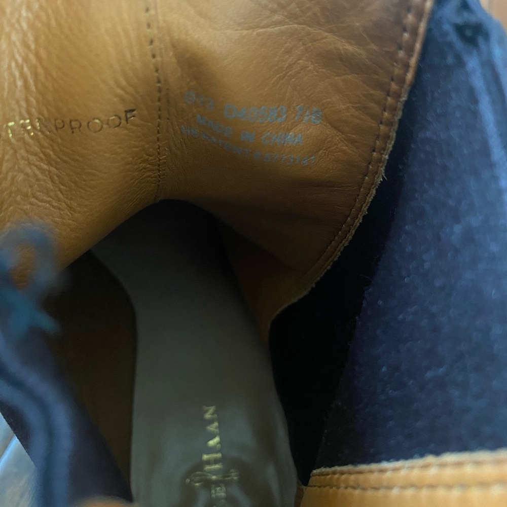 COLEHAAN  EVAN  SHORT  LEATHER  BOOT  TAN BROWN  WOMEN SIZE 7.5 - Picture 5 of 9